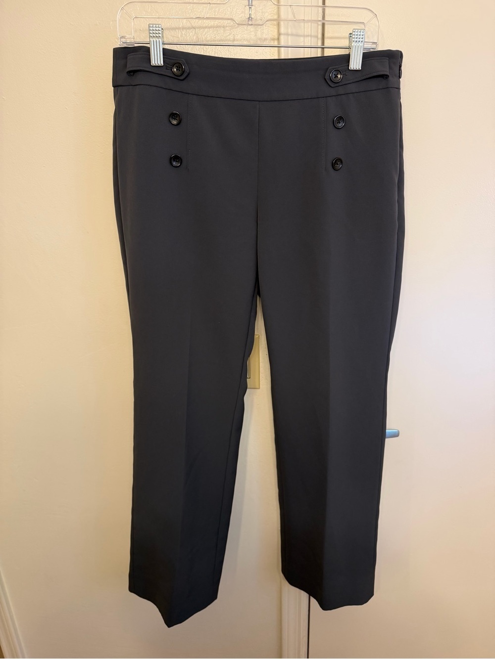 Banana Republic Gray Dress Trousers with Button Details Size 8